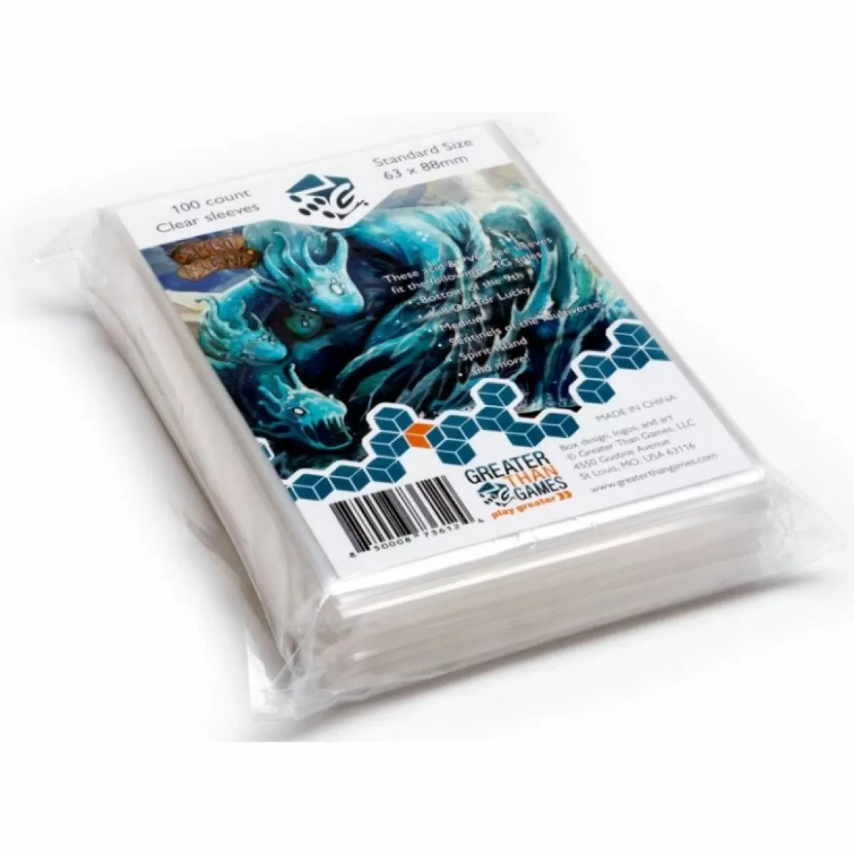 100 Standard Size Card Sleeves | 68X88Mm (Preorder)