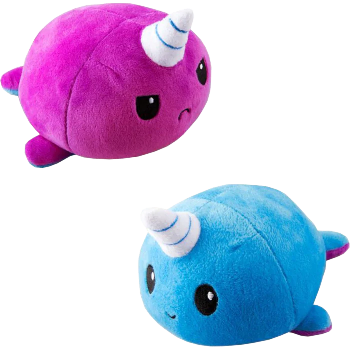 Reversible Plushie - Narwhal Purple/Blue