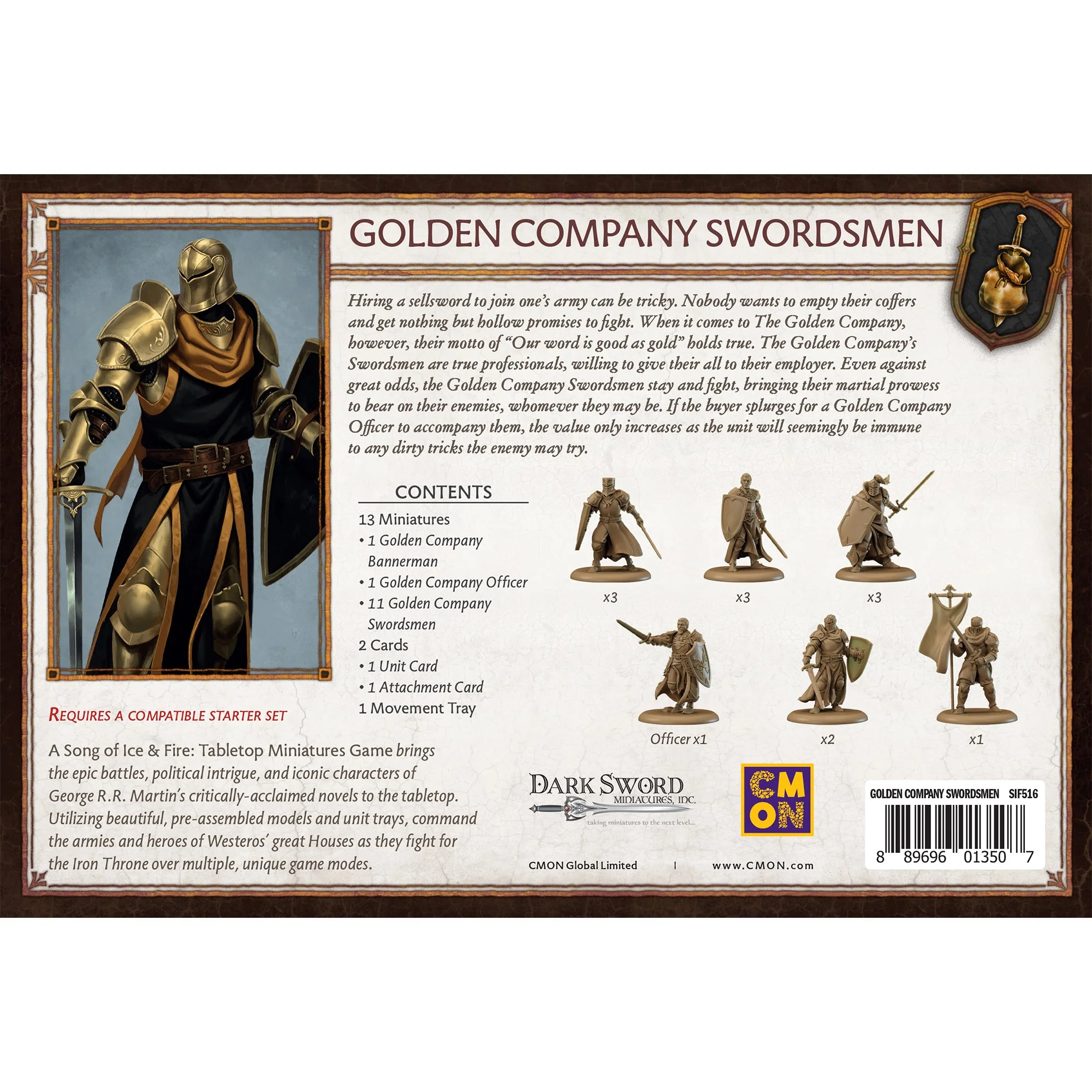 A Song of Ice & Fire: Tabletop Miniatures Game – Golden Company Swordsmen - Image 3