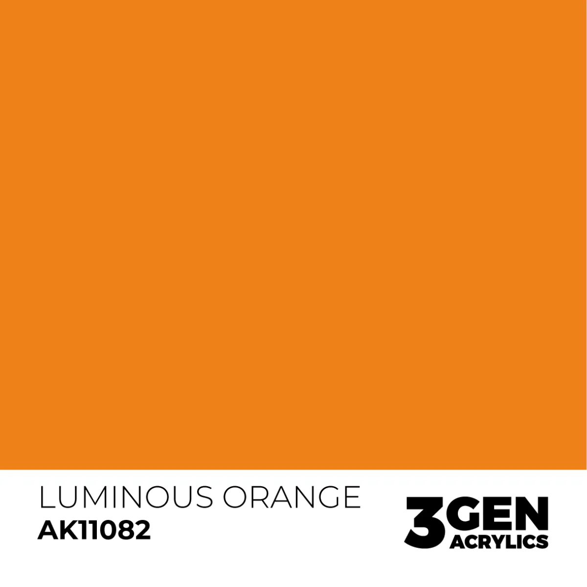 AK Interactive 3 Gen Acrylic Modeling Colors 17ml - Luminous Orange - Image 2