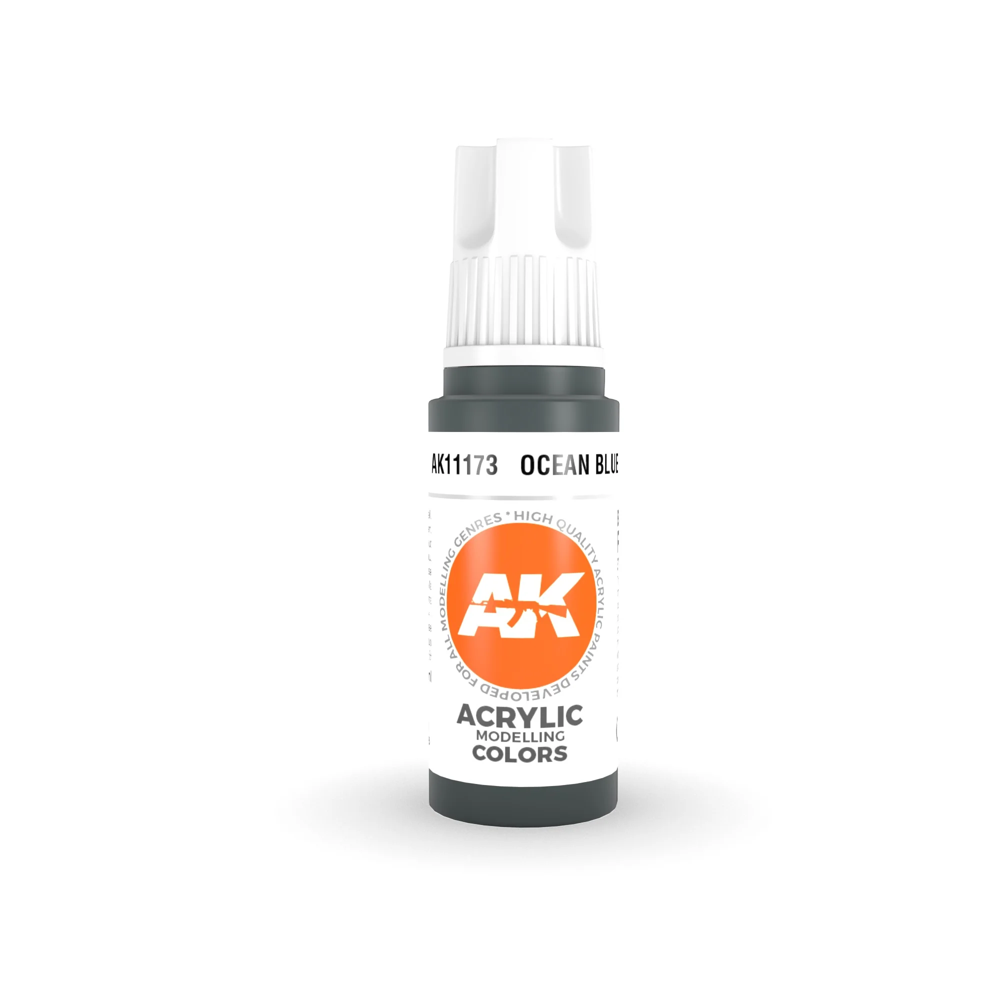 AK Interactive 3 Generation Acrylic Modeling Paint 17ml - Ocean Blue