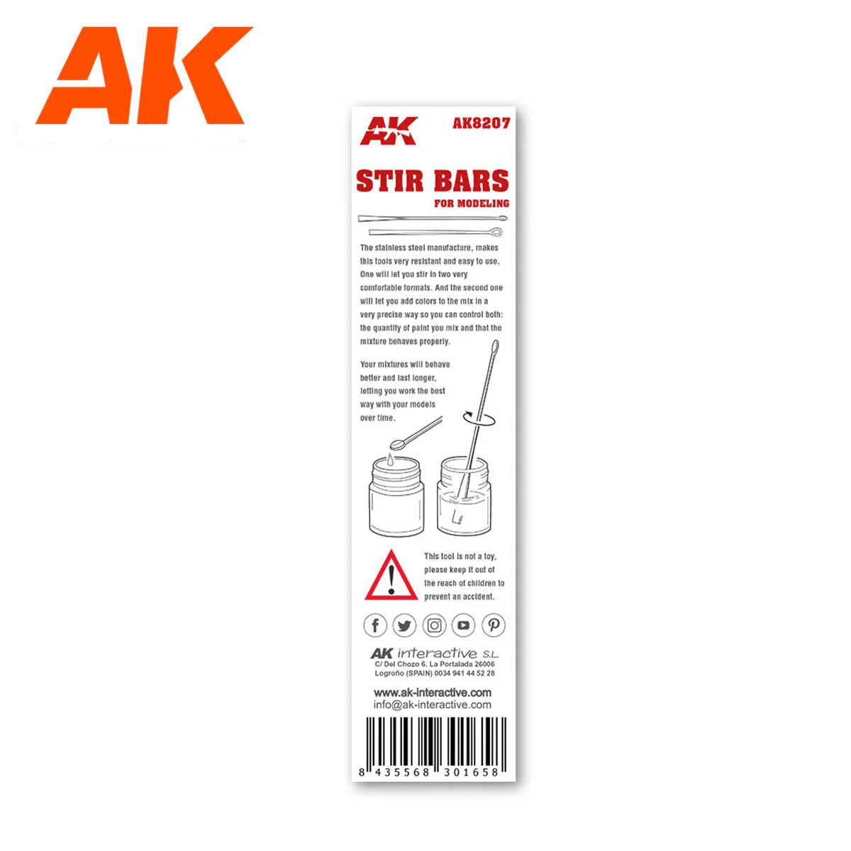 AK Interactive Complements Modelling Stirring Bars - Image 2