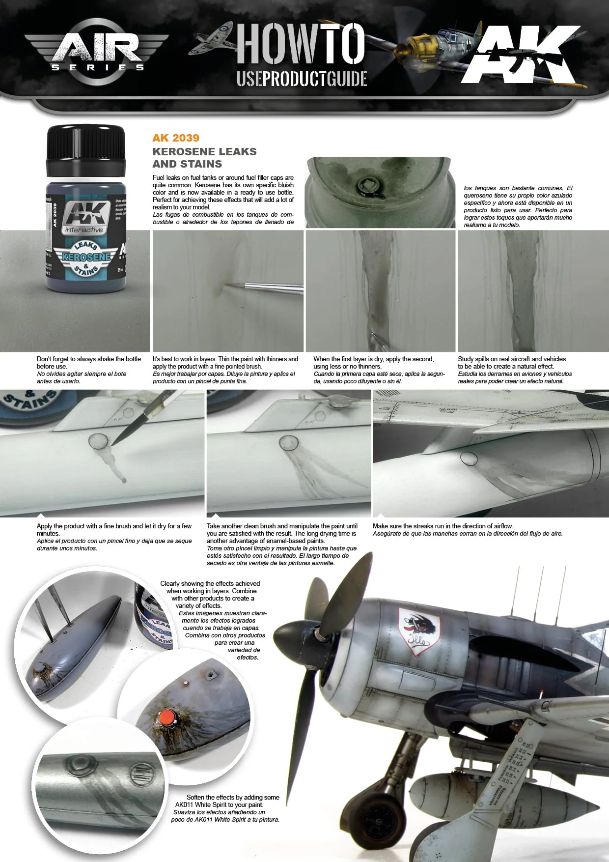AK Interactive Kerosene Leaks and Stains for Scale Models 35ml - Image 2