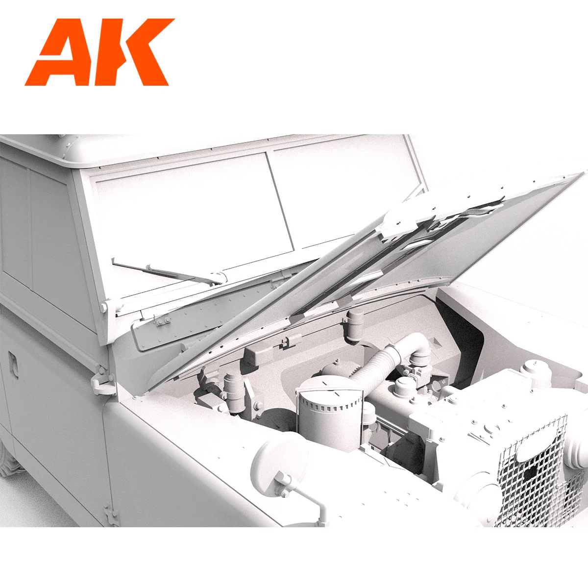 AK Interactive Land Rover 88 Series IIA Station Wagon 1/35 Scale Model Kit - Image 11