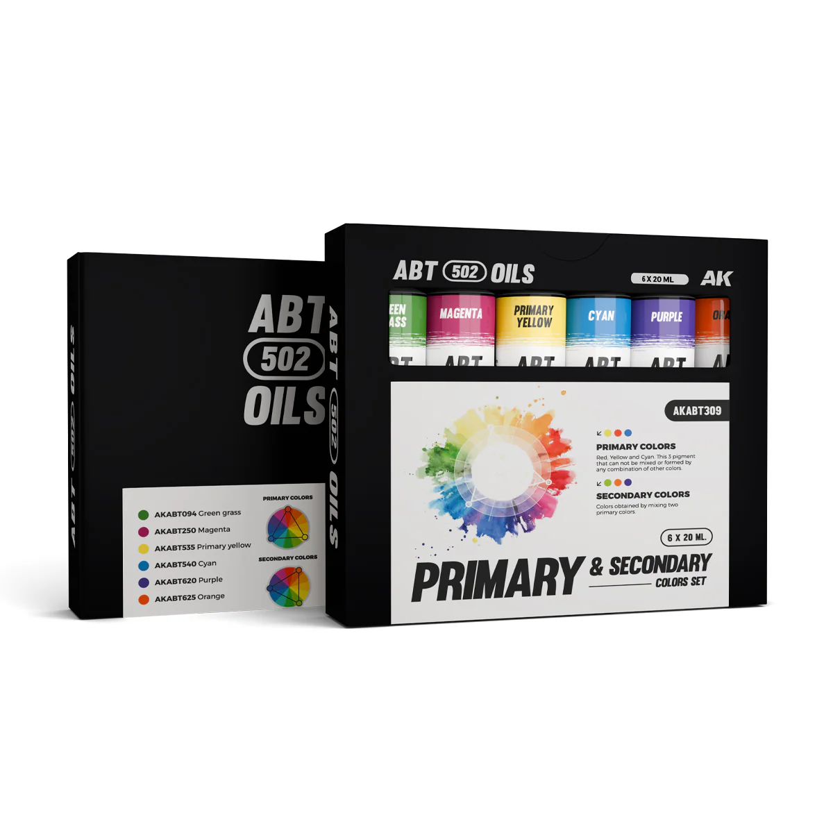 AK Interactive Primary & Secondary Colour 6-Piece Set - Assorted
