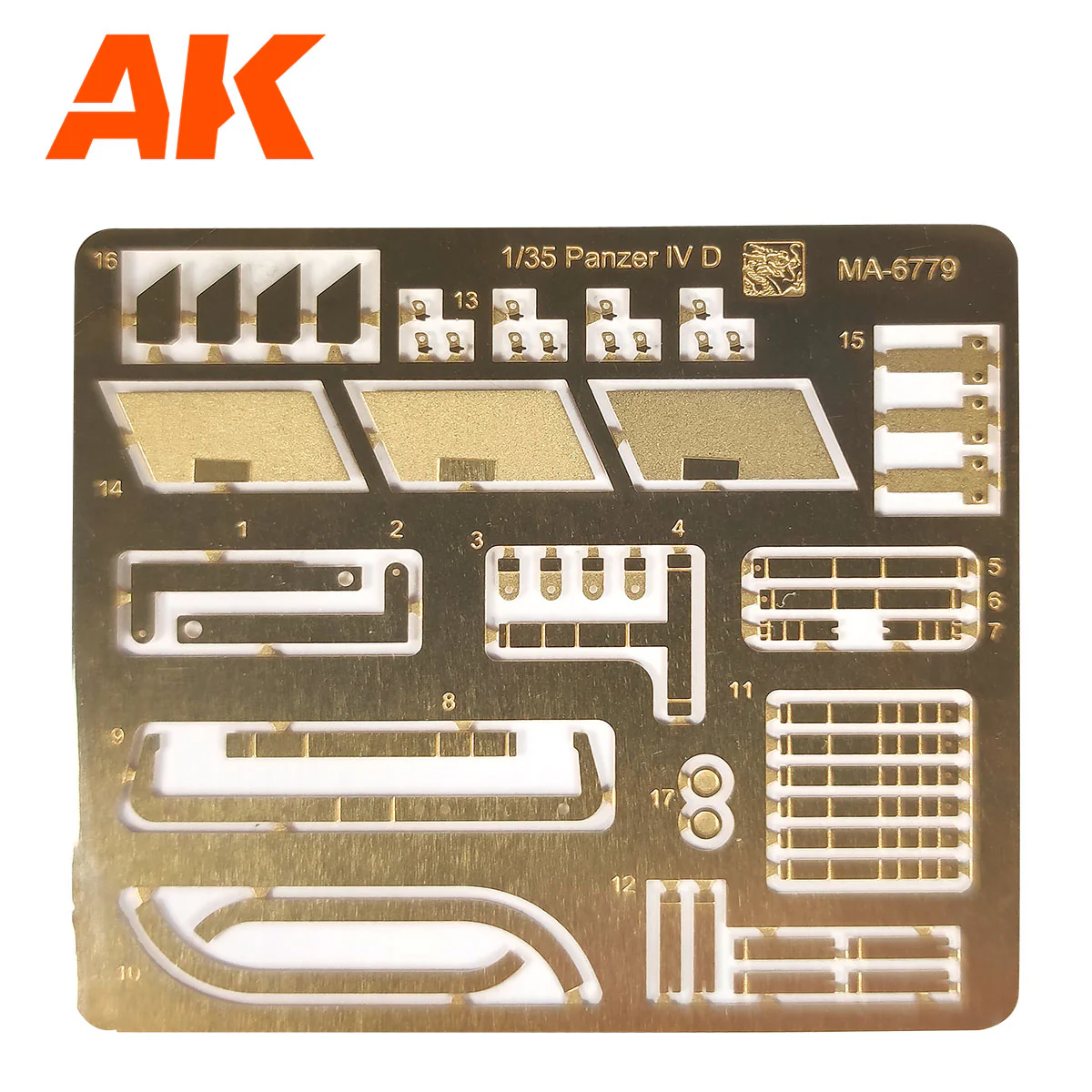 AK Interactive PZ.KPFW.IV Ausf.D Afrika Korps + 5 Figures German Tank Crew Afrika Korps 1/35 Scale Model Kit - Image 7