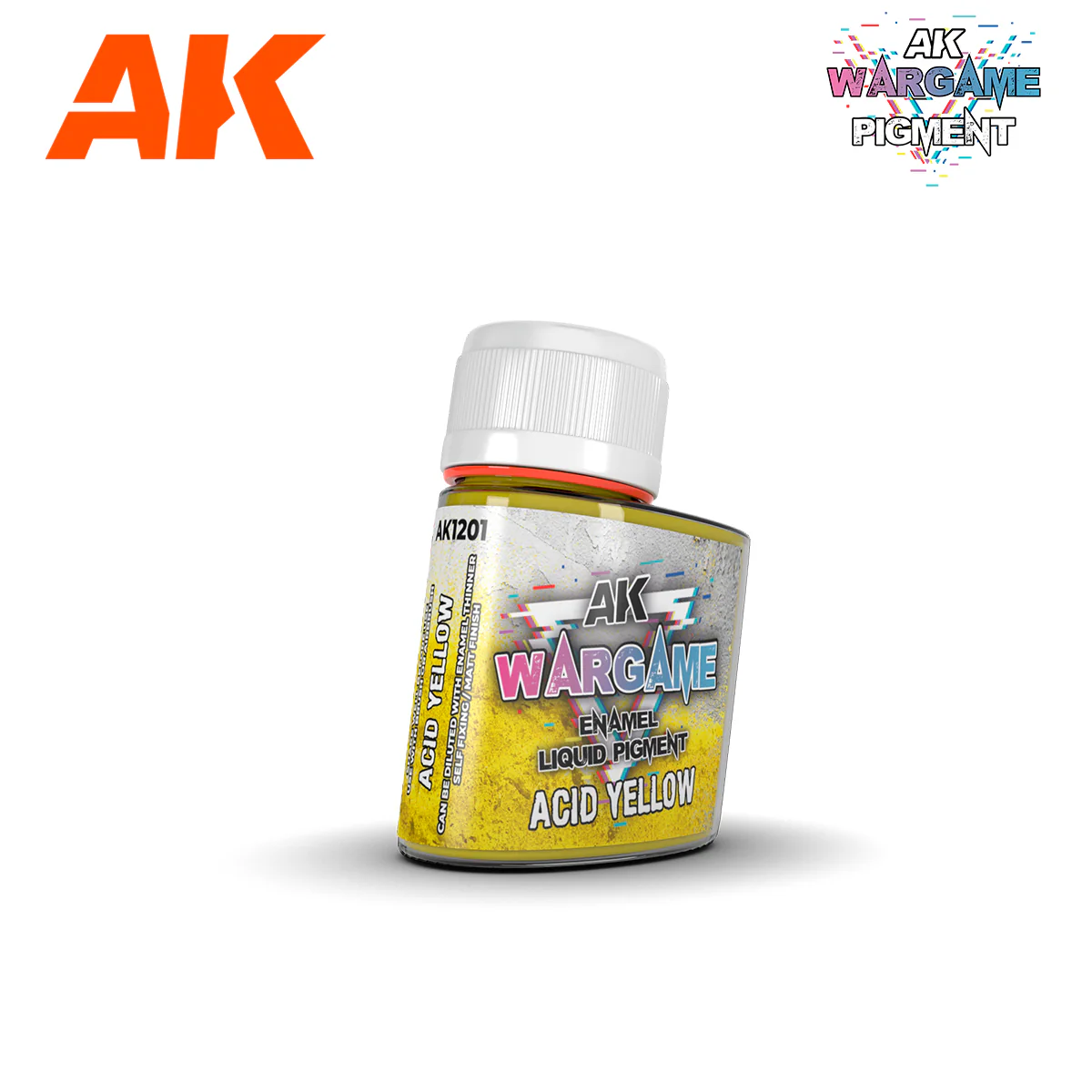 AK Interactive Wargame Enamel Liquid Pigment 35ml - Acid Yellow