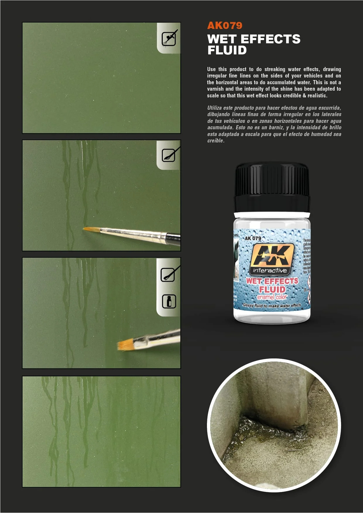 AK Interactive Wet Effects Fluid 35ml - Image 3