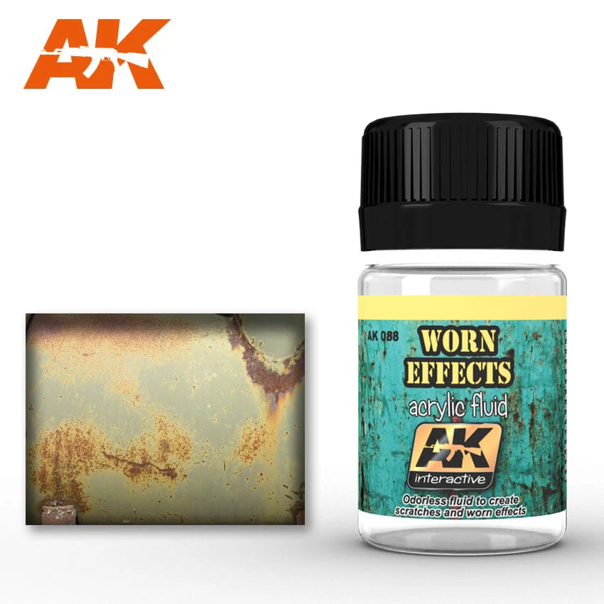 AK Interactive Worn Effects Acrylic Fluid 35ml - Clear