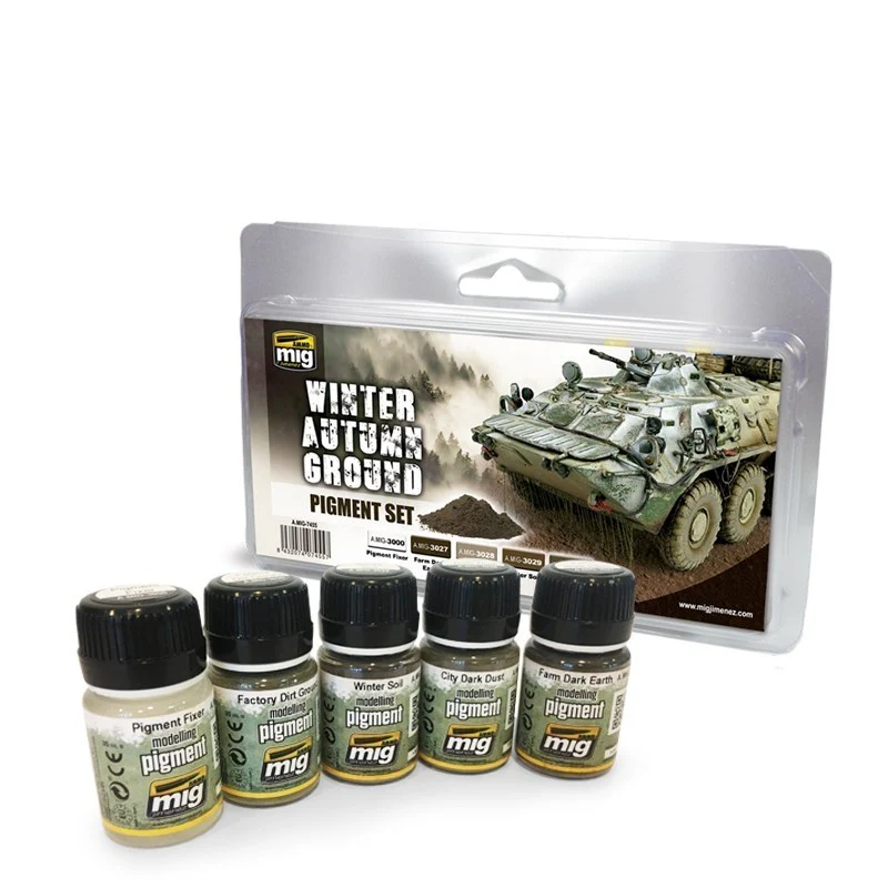 Ammo by MIG Winter Autumn Ground Pigment Set