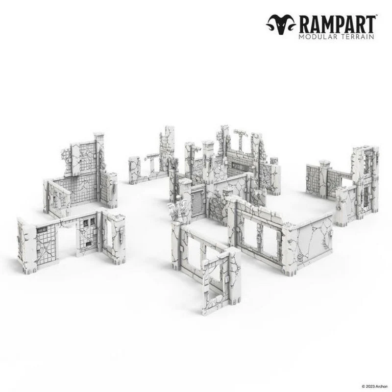 Archon Studio Dungeons & Lasers: Rampart - City Ruins Miniature Accessories (RAM0007) - Image 3