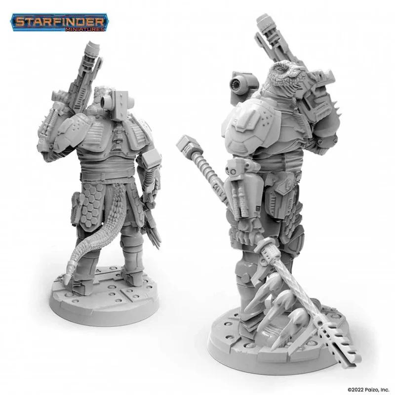 Archon Studio Starfinder Masterclass Obozaya Vesk Soldier Miniature (PSF0017) - Image 4
