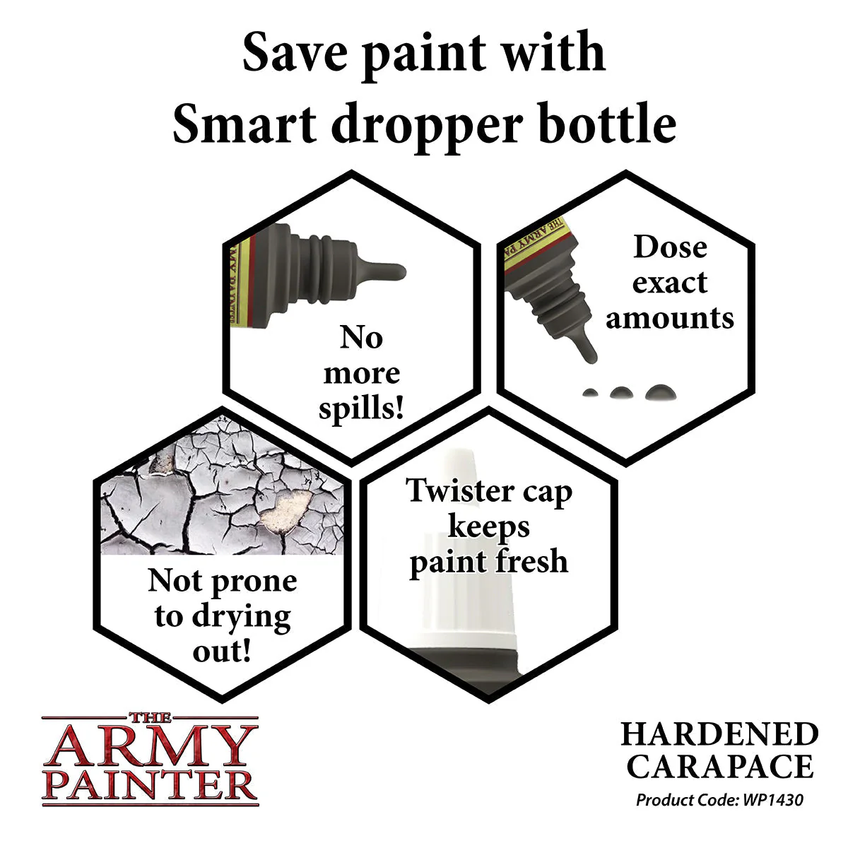 Army Painter WarPaint: Acrylic Paint 18ml - Hardened Carapace - Image 3