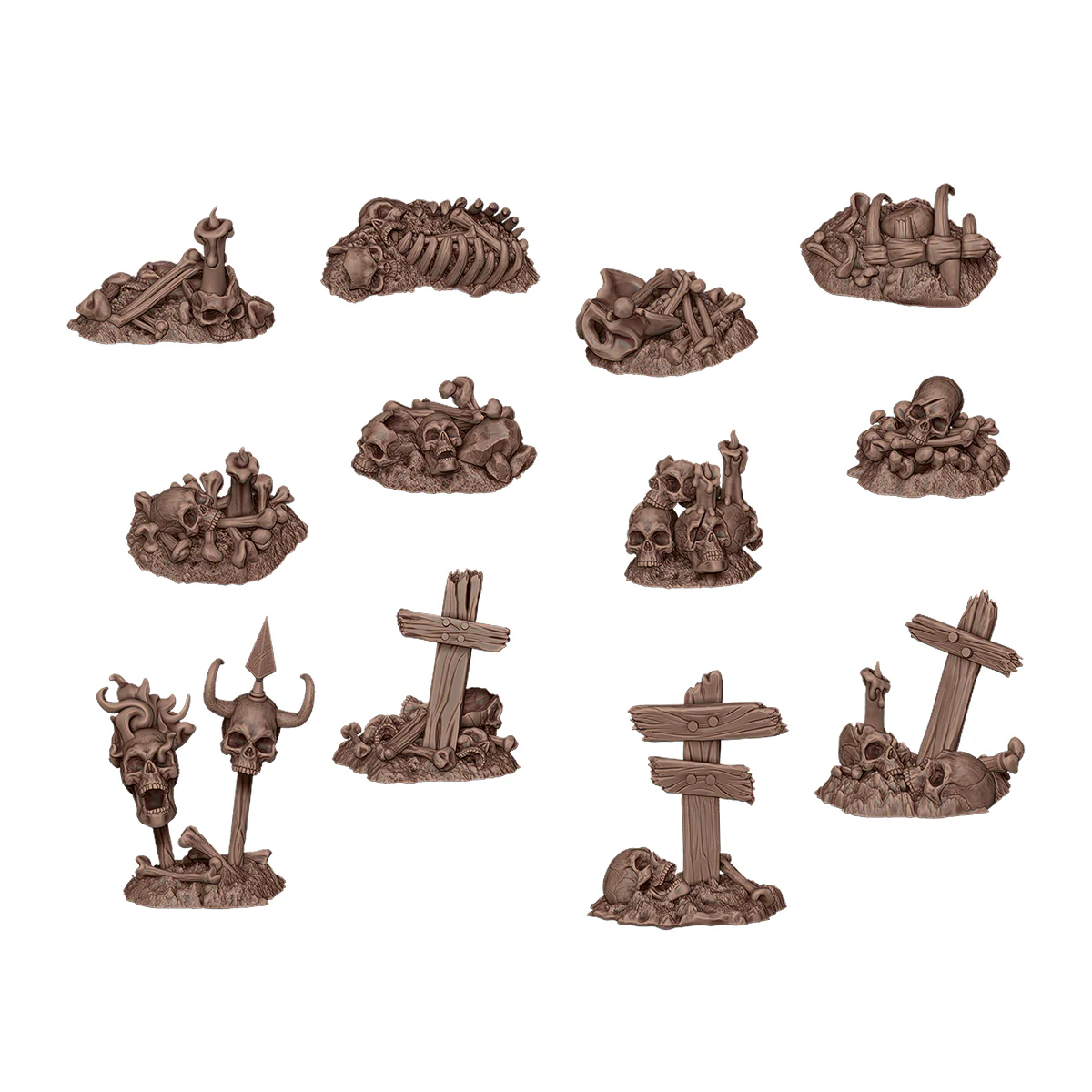Basing Bits - Bones Remains (12 Pieces) - Image 2