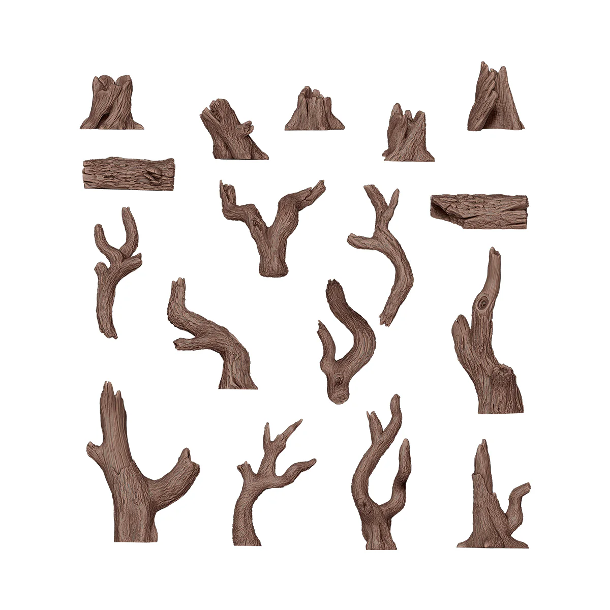 Basing Bits - Dead Tree Basing (17 Pieces) - Image 2