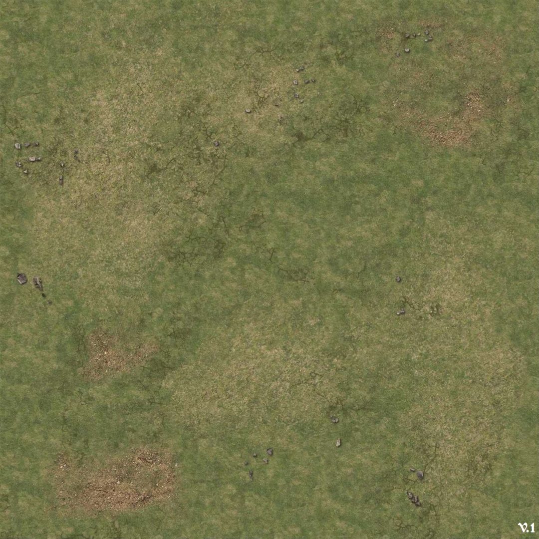 Battle Systems Fantasy Wargames Gaming Mat 2-Feet x 2-Feet - Grassy Fields v.1 - Image 2