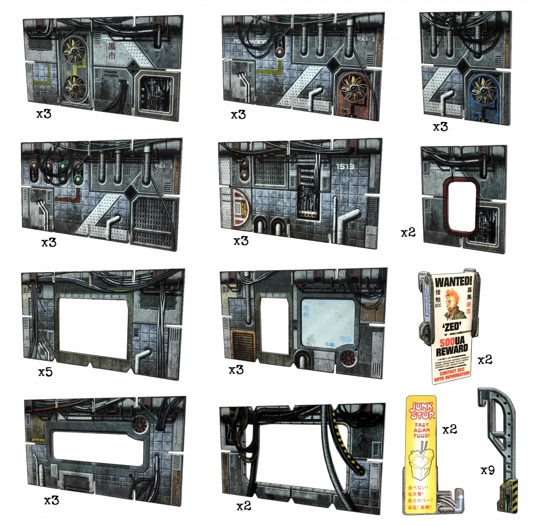 Battle Systems Sci-Fi Terrain - Cyberpunk Core Set - Image 4