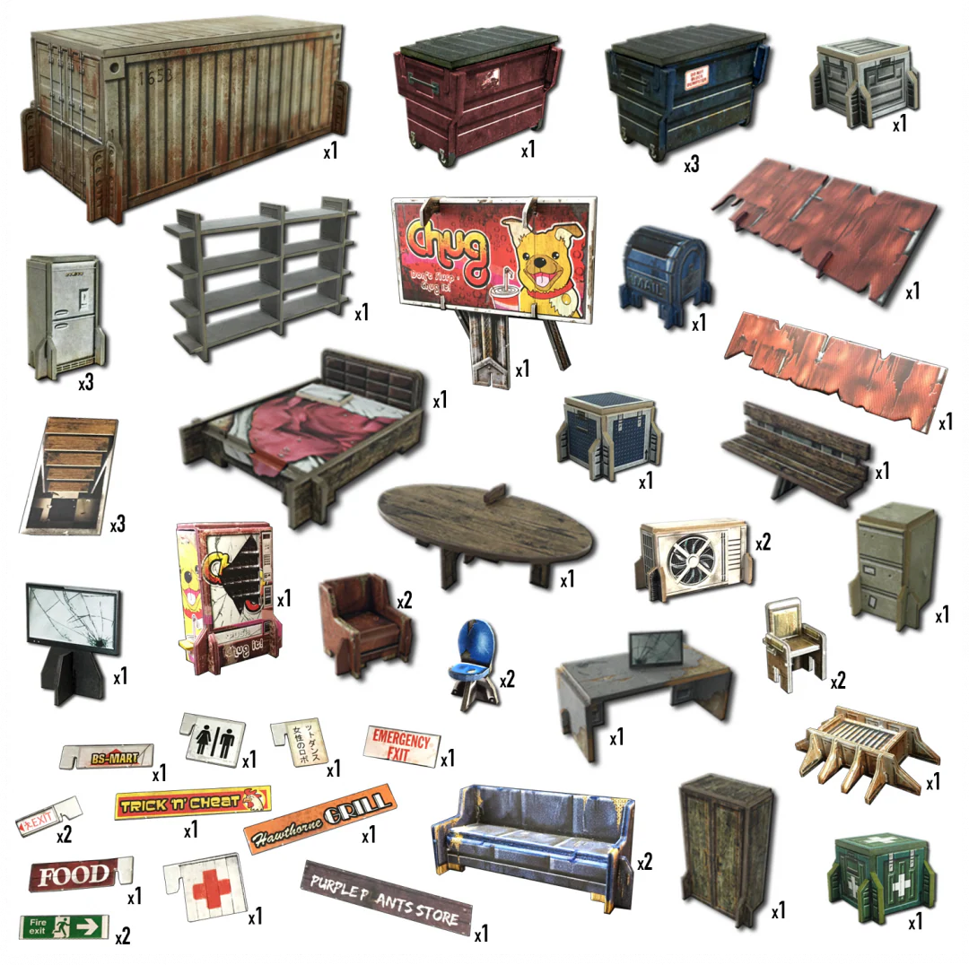 Battle Systems Urban Apocalypse Terrain - Shanty Town Core Set - Image 6