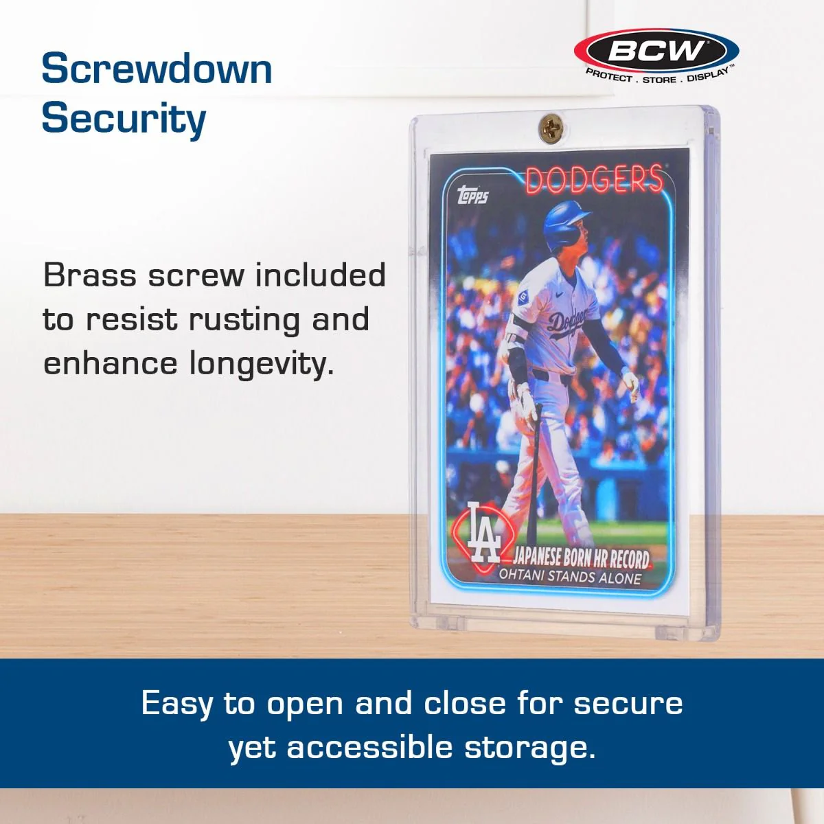 BCW - 20 Pt 1 Screw Card Holder - Clear - Image 5