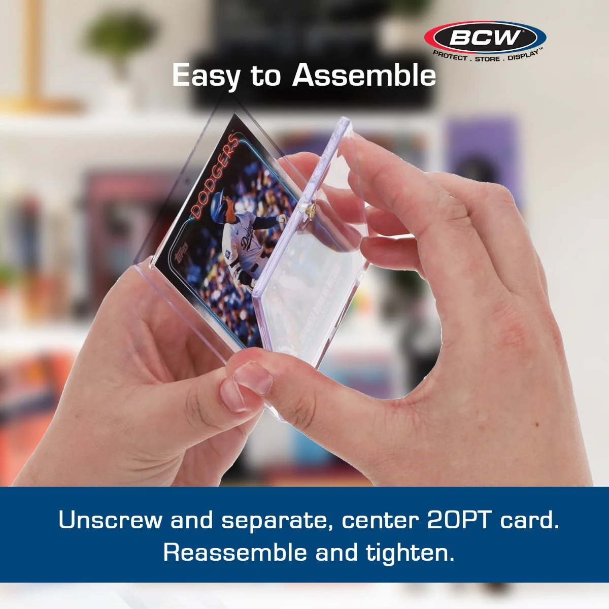 BCW - 20 Pt 1 Screw Card Holder - Clear - Image 6