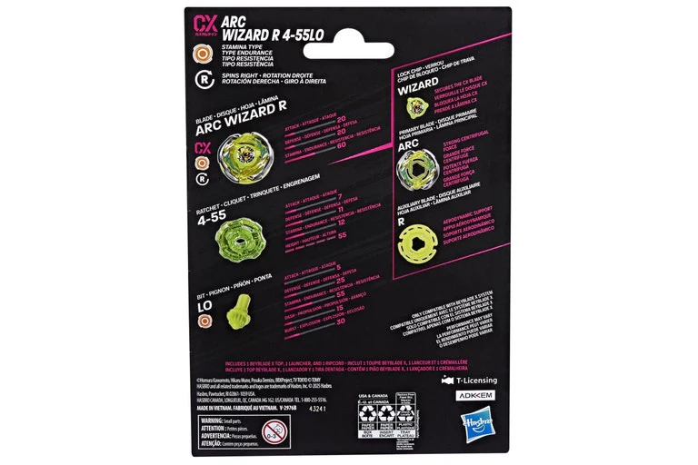 Beyblade X - Arc Wizard R 4-55LO - Image 3
