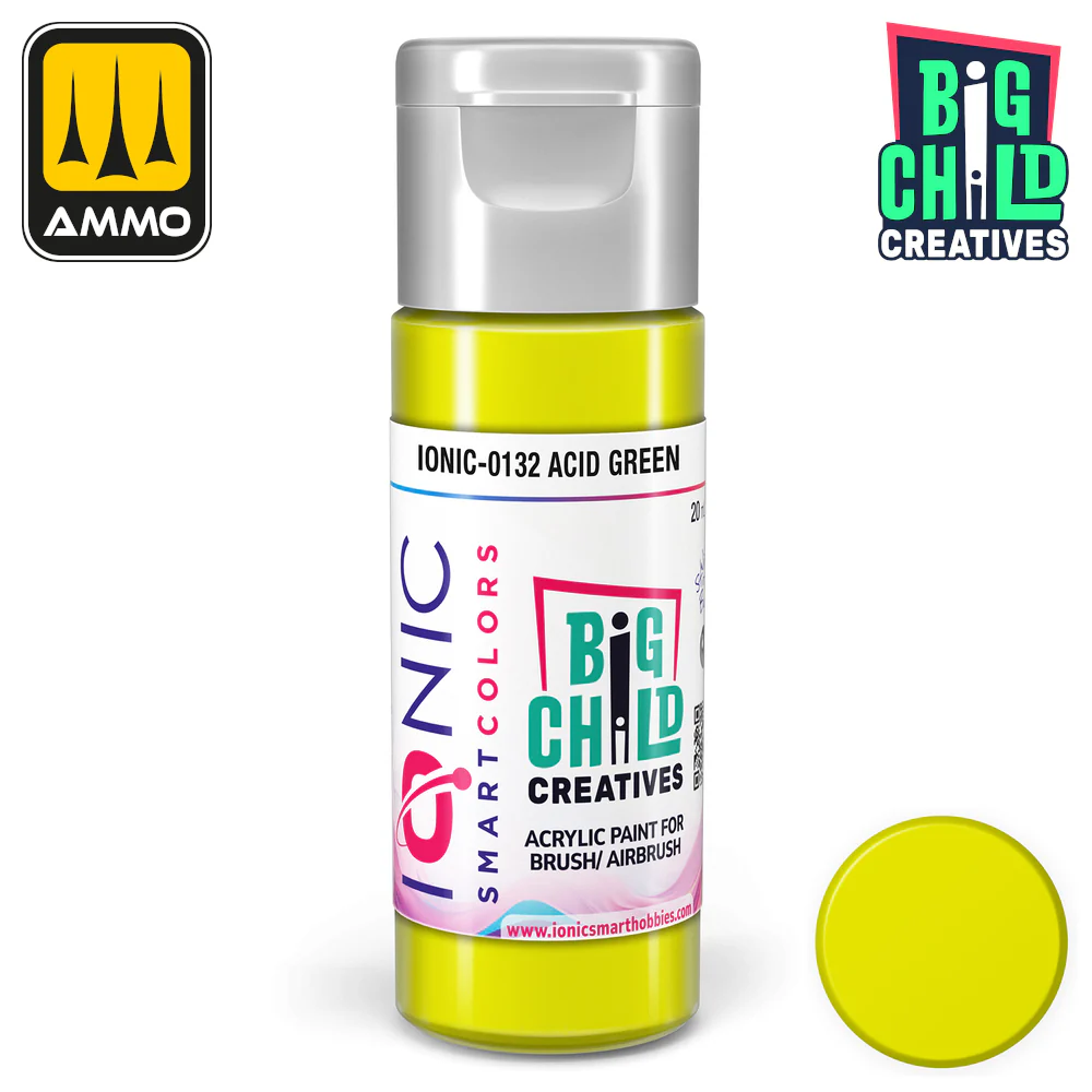 Big Child Creatives Ionic Smart Colors Acrylic Paint 20ml - Acid Green