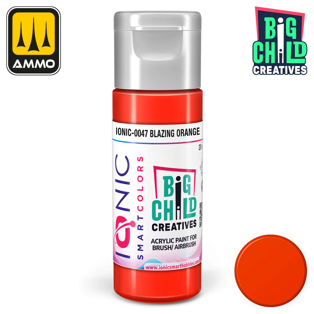Big Child Creatives Ionic Smart Colors Acrylic Paint 20ml - Blazing Orange