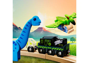 BRIO - Dinosaur Battery Train 5 Pieces - Image 3