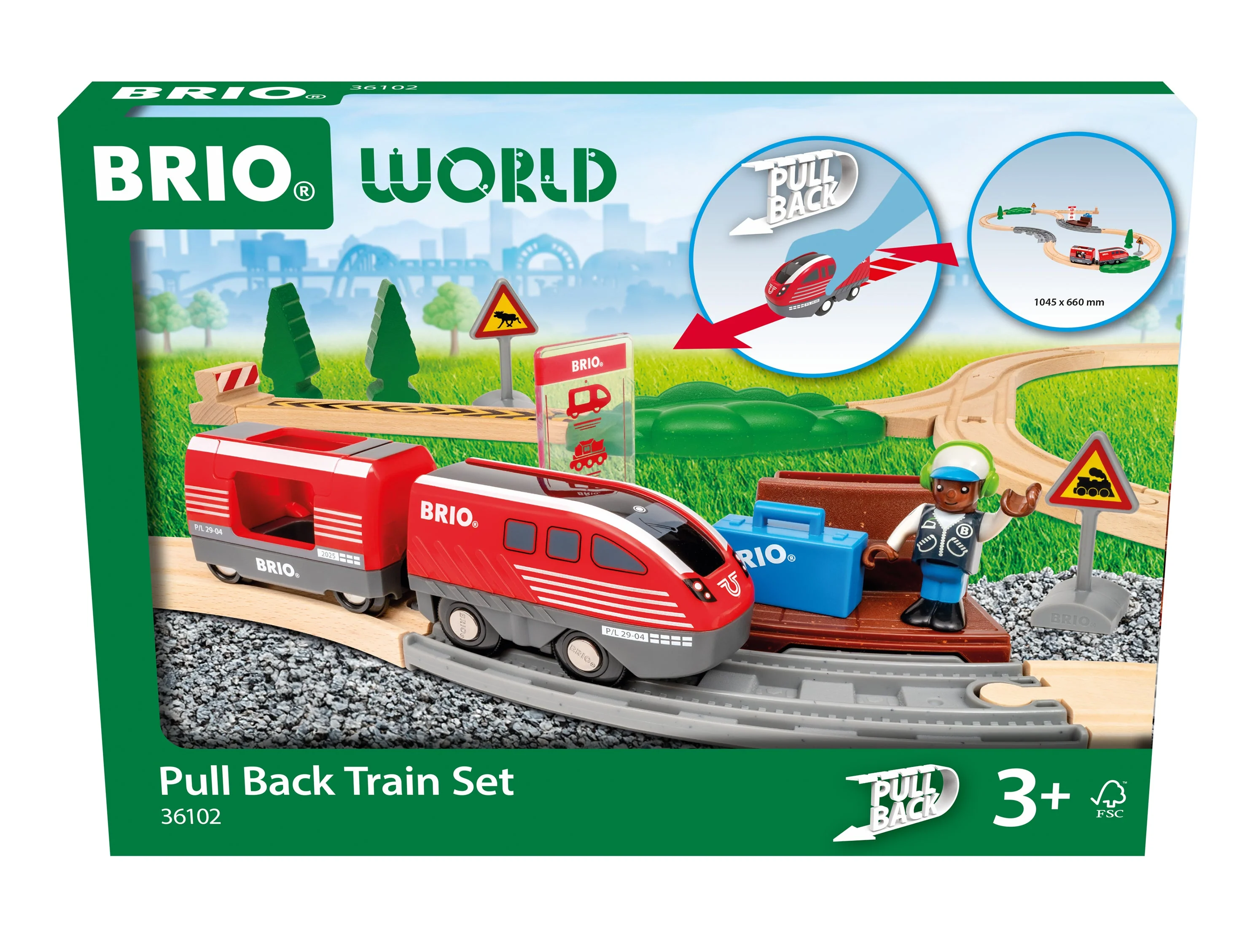 BRIO - Pullback Train Set 28 Pieces