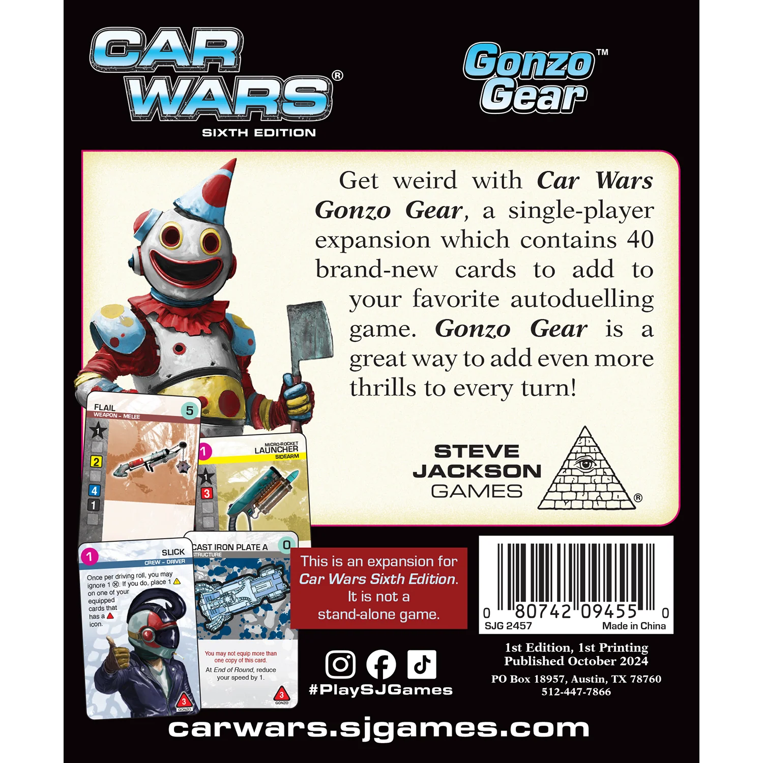 Car Wars (Sixth Edition): Gonzo Gear - Image 2