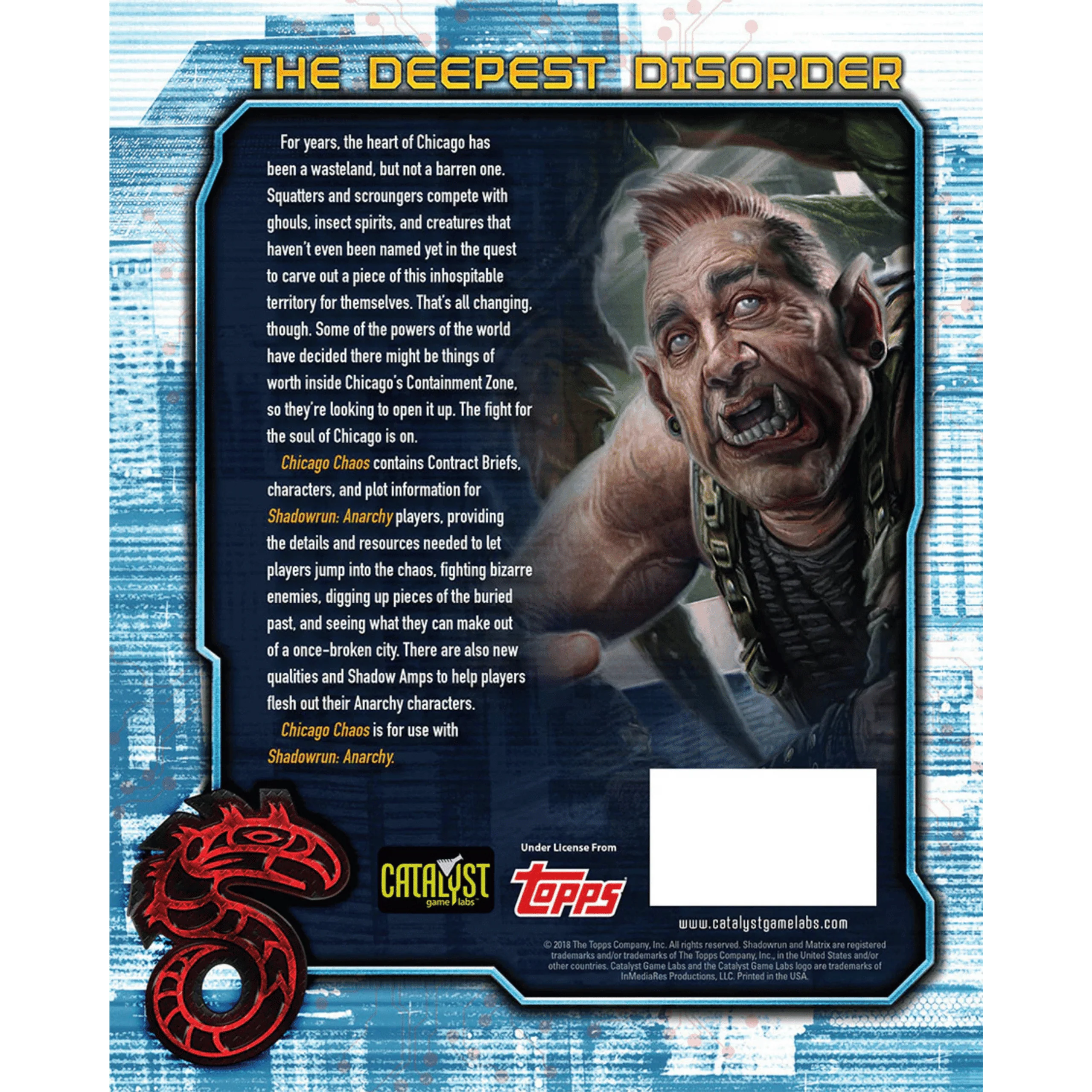 Catalyst Game Shadowrun Anarchy Chicago Chaos Plot Sourcebook - Image 2