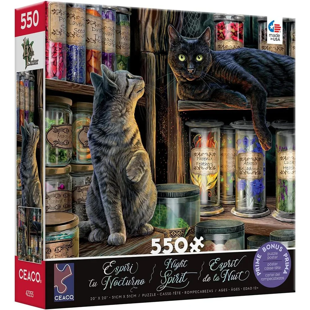 Ceaco - Night Spirit Potion Cats 550 Piece Puzzle