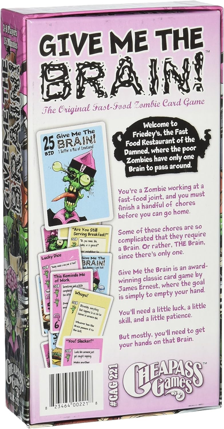 Cheapass Games Give Me The Brain: Superdeluxe Edition Card Game - Image 2