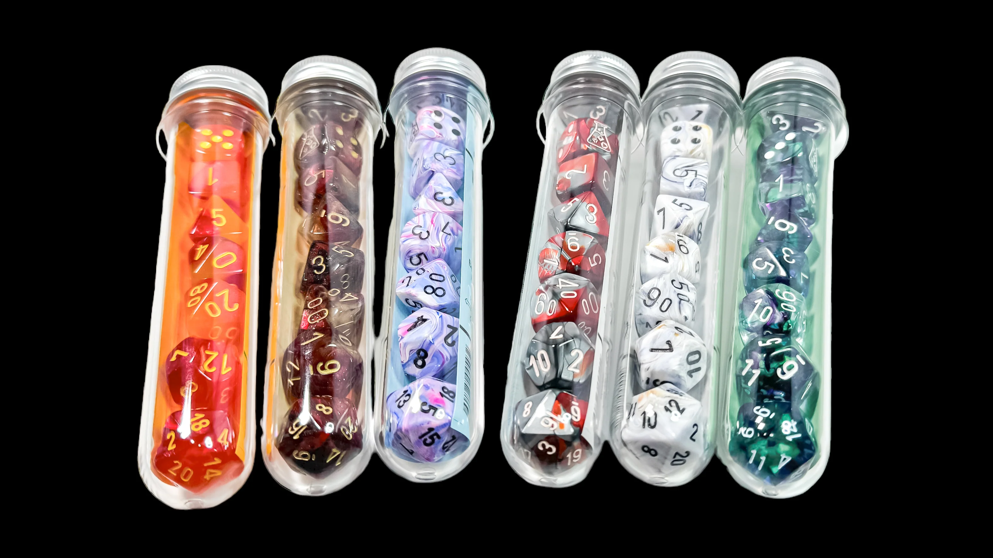 Chessex - Lab Dice 8 Polyhedral Dice Set Sampler 18-Piece Sets - 3 of Each Colour CHX 30818 - Image 2