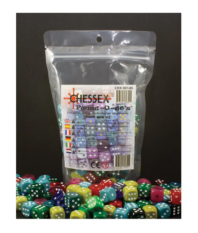 Chessex - CHX 001LB Pound O d6 Dice 100-Pieces