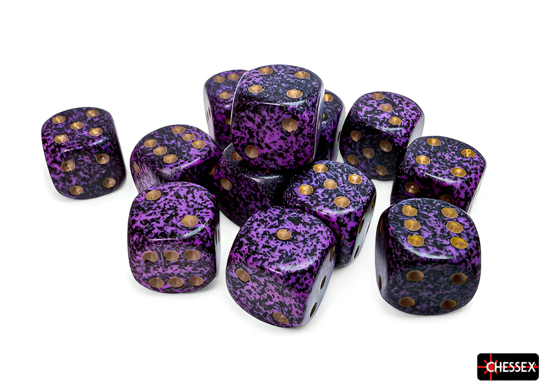 Chessex D6 Speckled 16mm D6 Hurricane Dice Block (12 Dice) - Image 2