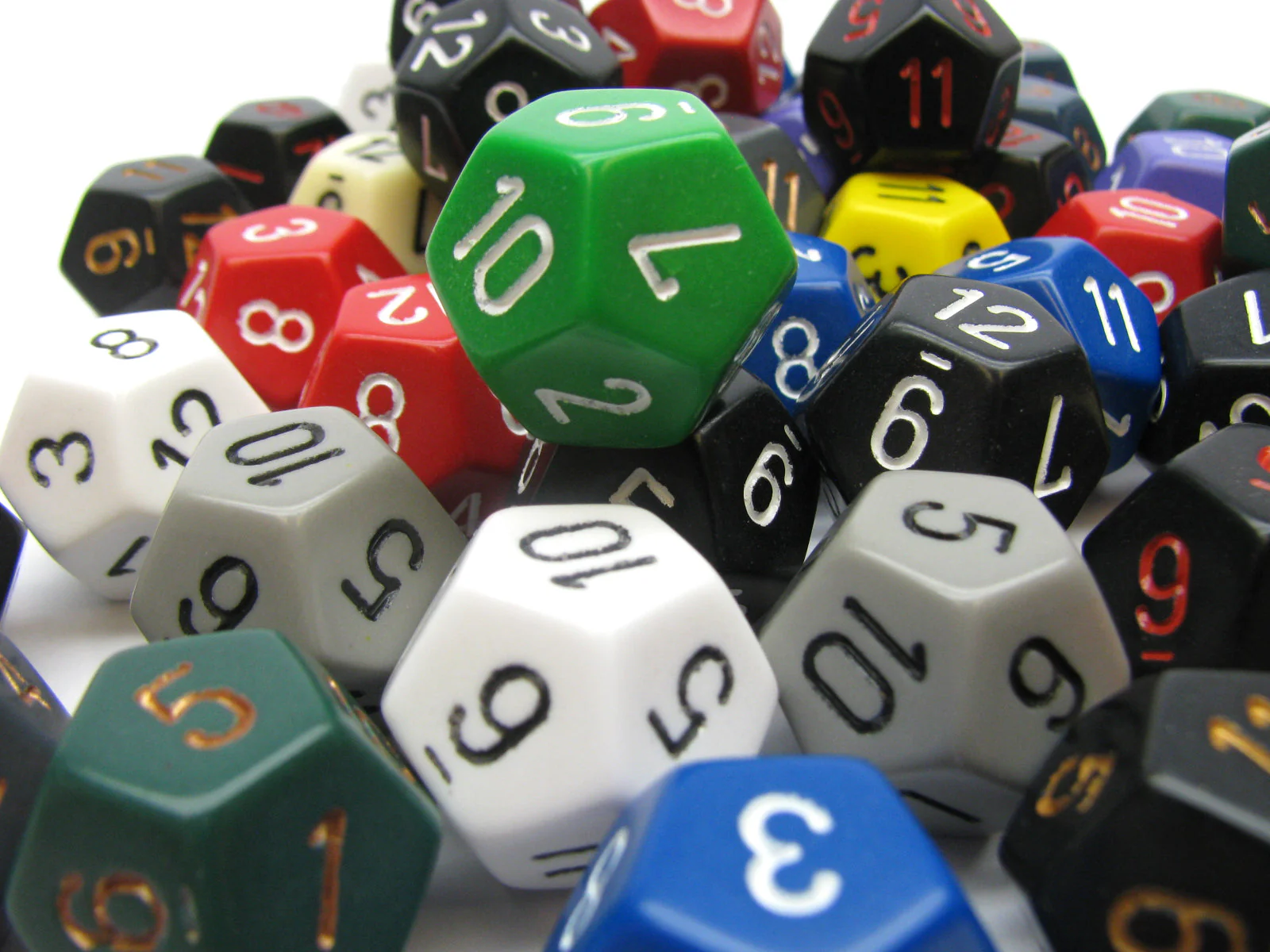 Chessex - Opaque Polyhedral D12 Dice 50-Piece Set - Assorted - Image 2