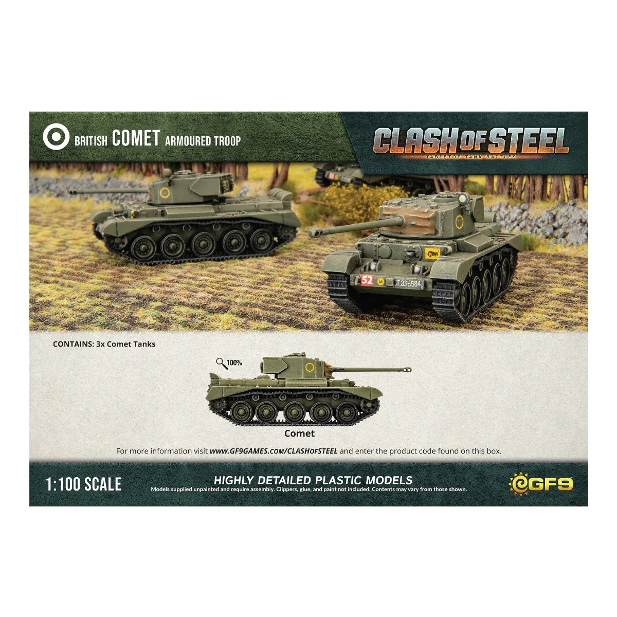 Clash of Steel: Comet Armoured Troop (CSB04) - Image 3
