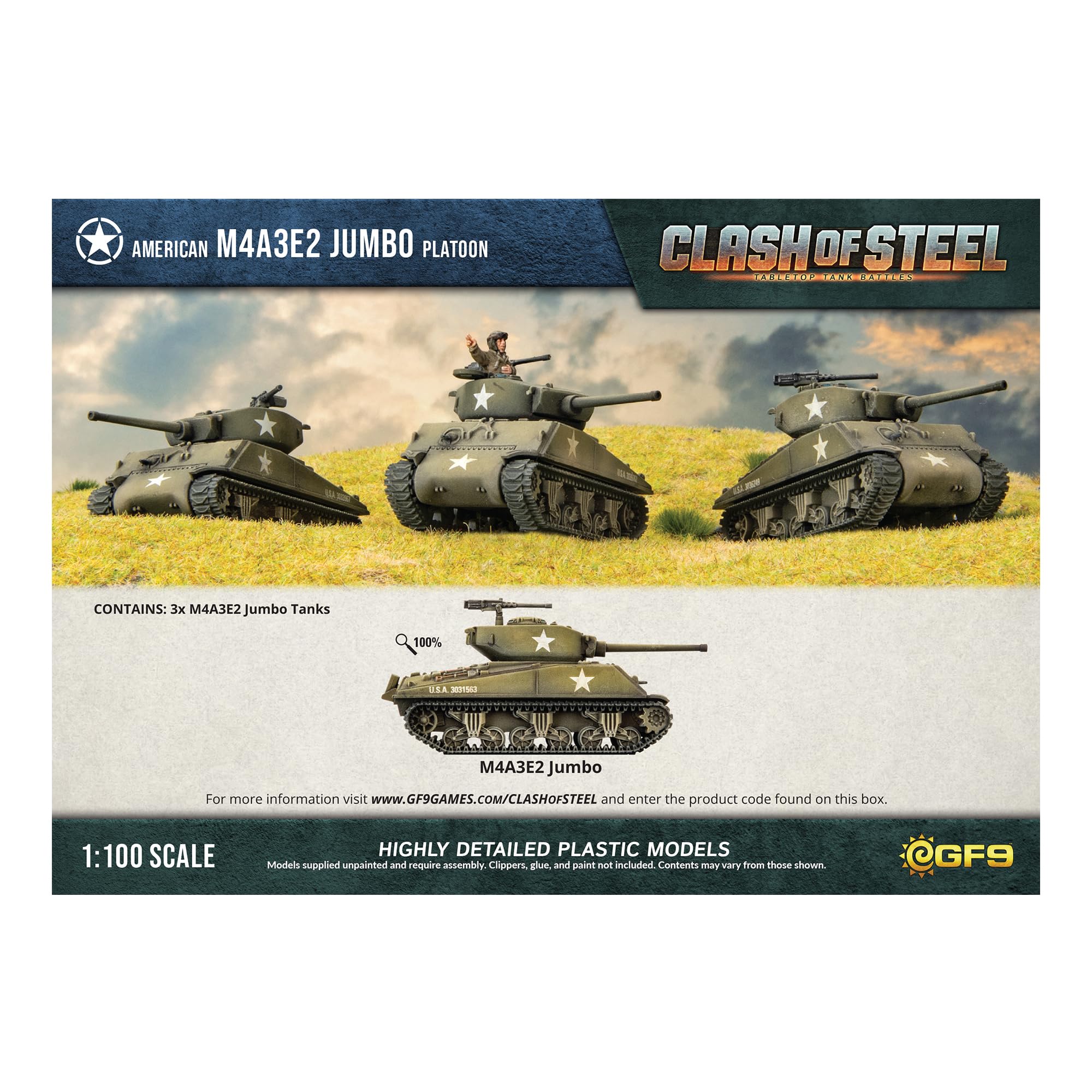 Clash of Steel: M4A3E2 Jumbo Tank Platoon - Image 2