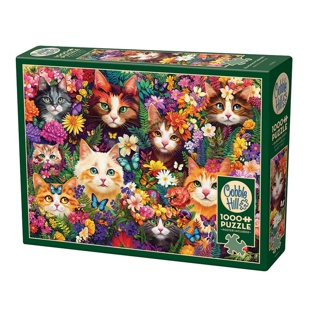 Cobble Hill - Blooming Whiskers 1000 Piece Puzzle