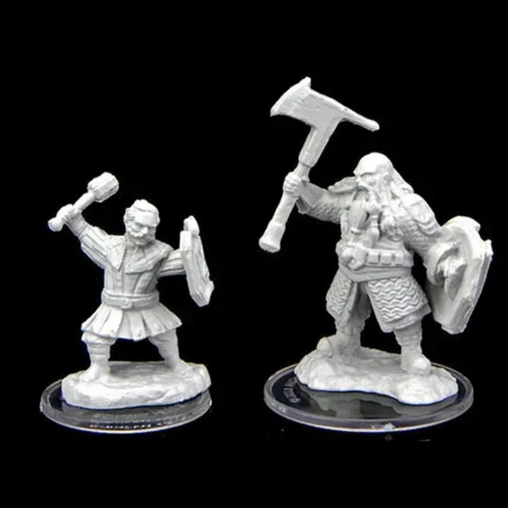 Critical Role Wave 2 - Kymal Militia Brawler & Jorenn Militia Holy Axeman Unpainted Miniatures - Image 2