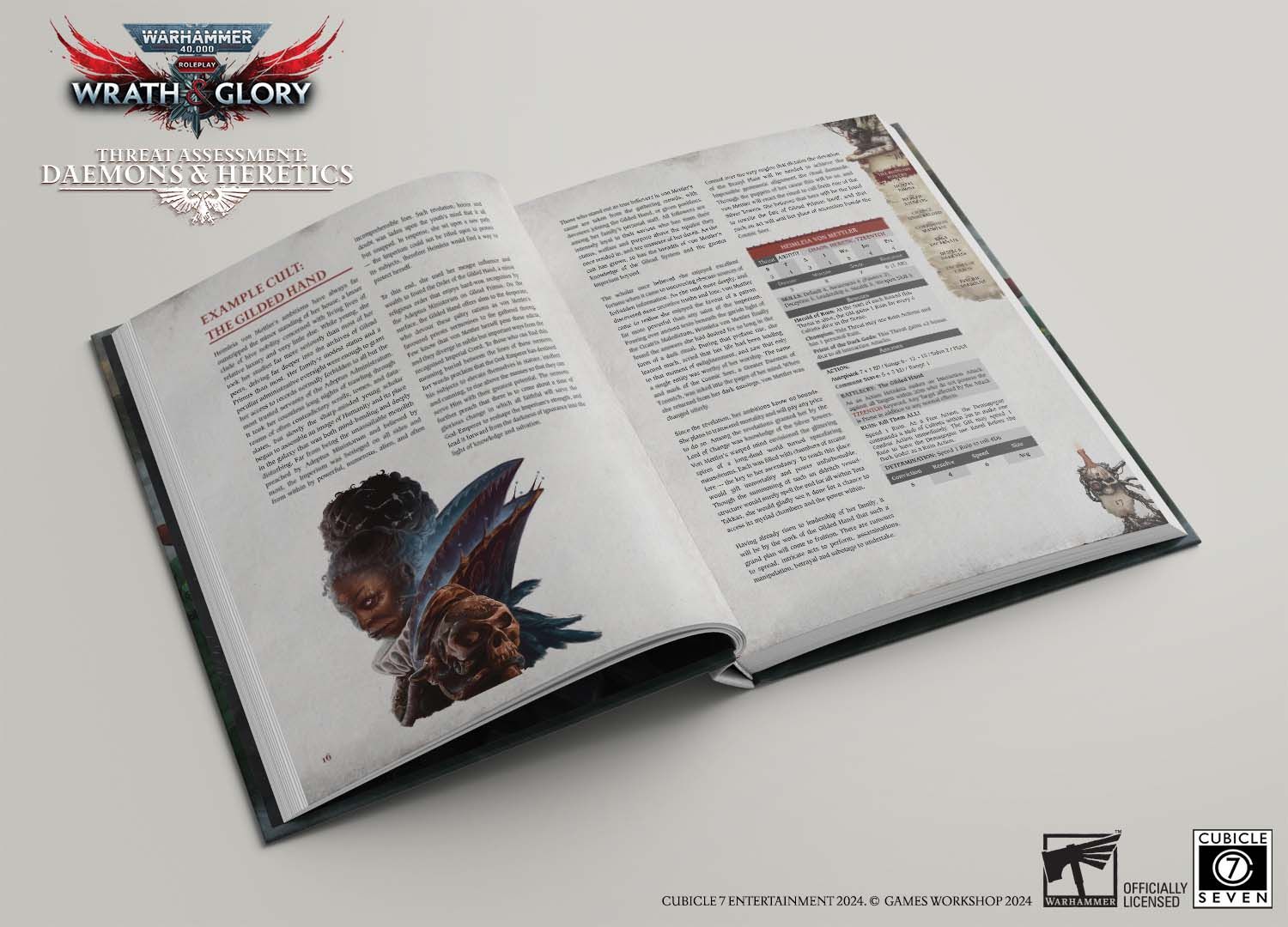 Cubicle 7 Warhammer 40,000 Wrath & Glory RPG: Threat Assessment Daemons & Heretics - Image 2