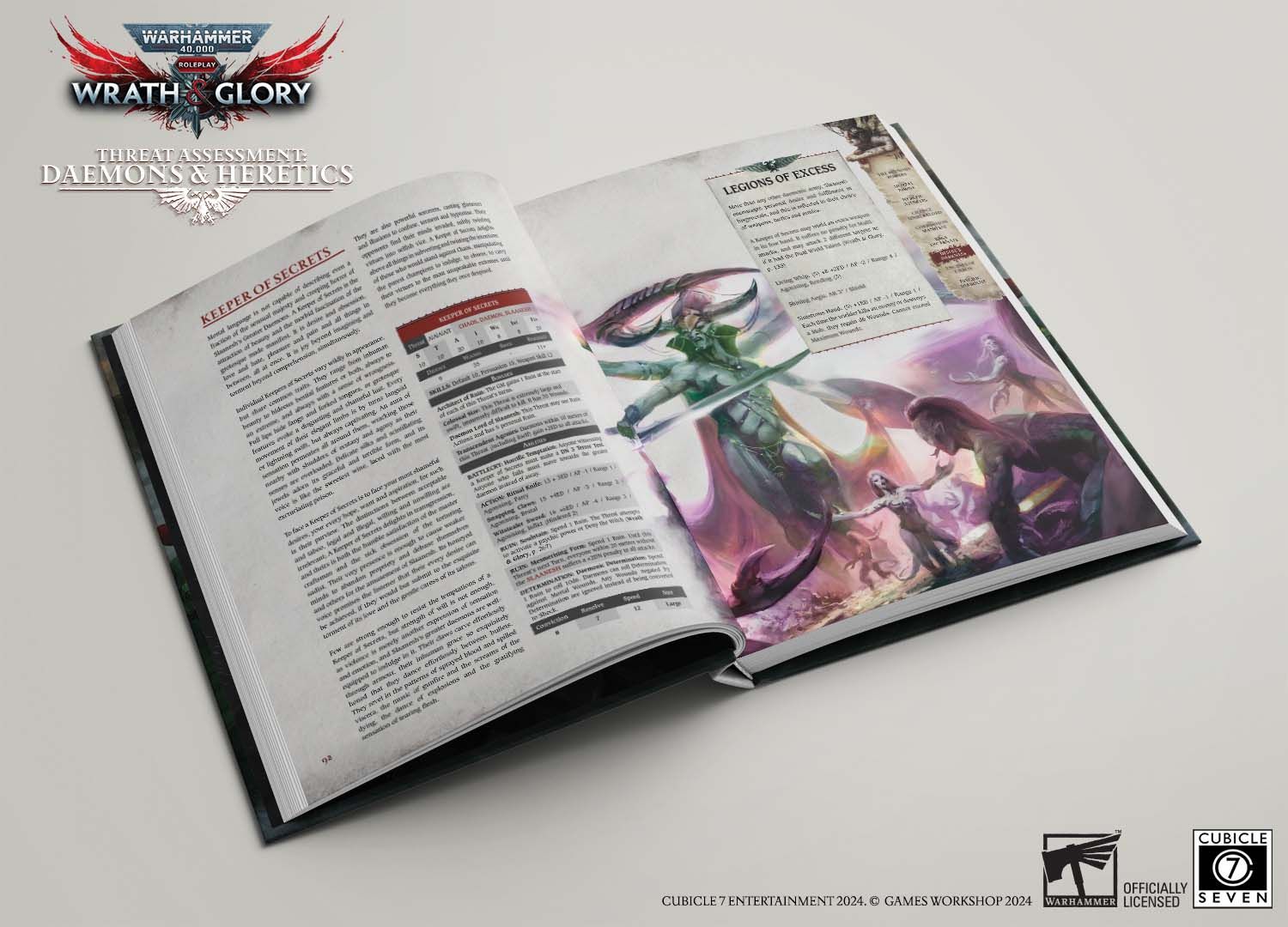 Cubicle 7 Warhammer 40,000 Wrath & Glory RPG: Threat Assessment Daemons & Heretics - Image 4