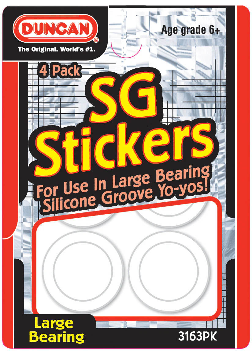 Duncan - Yo Yo SG Stickers (Pack of 4) - 14.5mm Inner Diameter