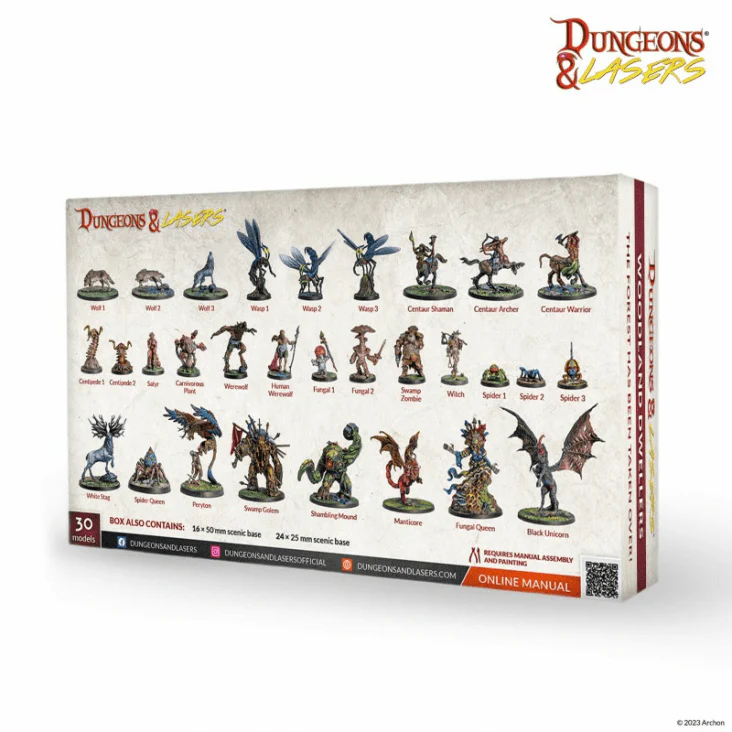 Dungeons & Lasers Miniatures - Woodland Dwellers (DNL0068) - Image 2