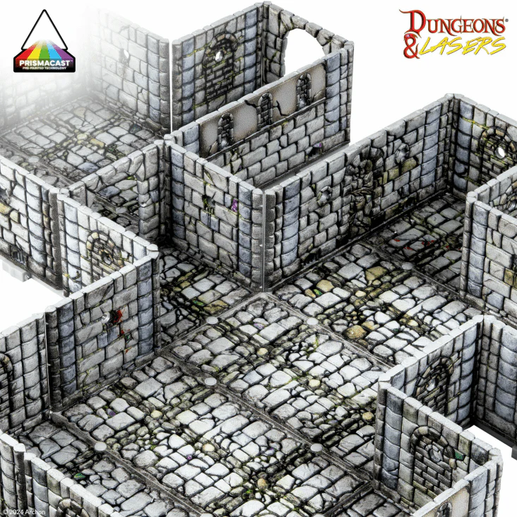 Dungeons & Lasers PrismaCast Pre-Painted Terrain Scale Model- Fantasy Dungeon - Image 4