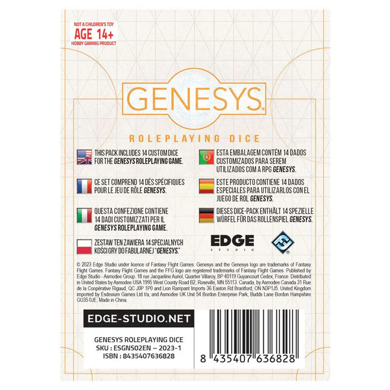Edge Studios Genesys Roleplaying Dice Pack - Image 2