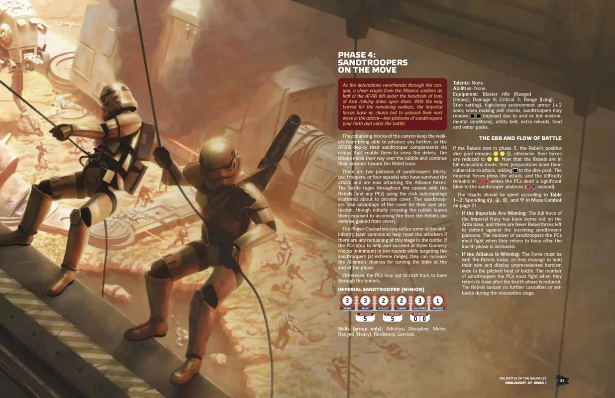 Edge Studios Star Wars: Age of Rebellion RPG - Onslaught at Arda I Adventure Book - Image 3