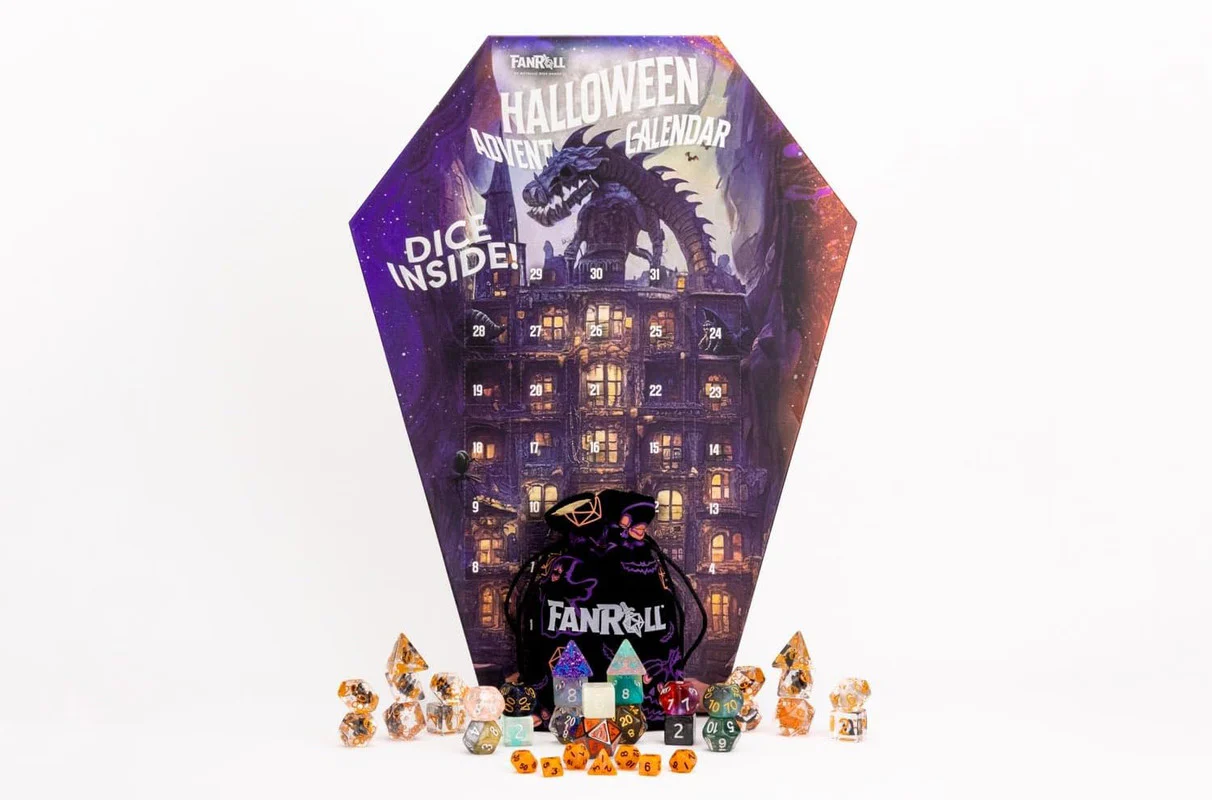 FanRoll by Metallic Dice Games - Halloween Advent Calendar Dice Set - Image 2
