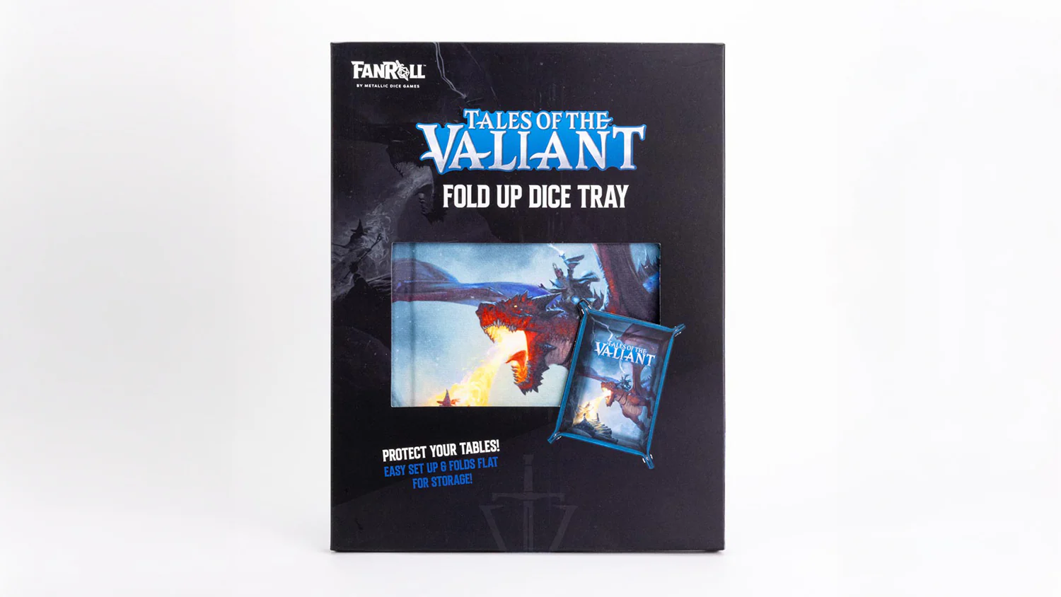 FanRoll by Metallic Dice Games - MDG Tales of the Valiant Fold Up Dice Tray